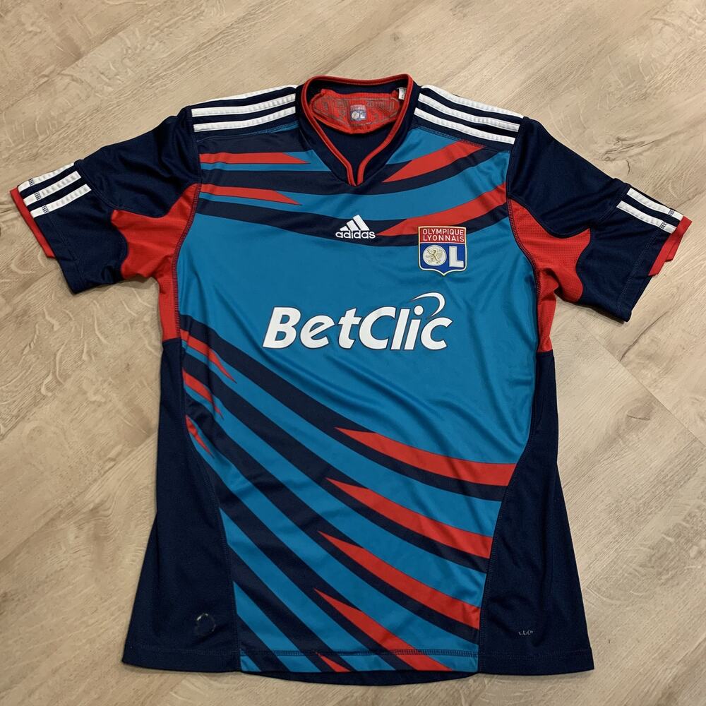 Adidas Olympique Lyonnais 2010/2011 Third Kit Soccer Jersey Shirt Men's Large L